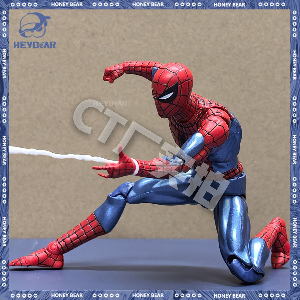 New Ct Toys Figure Spiderman Figures Mafex 075 The Anazing Spider-Man Comic Ver Mafex 185 Action