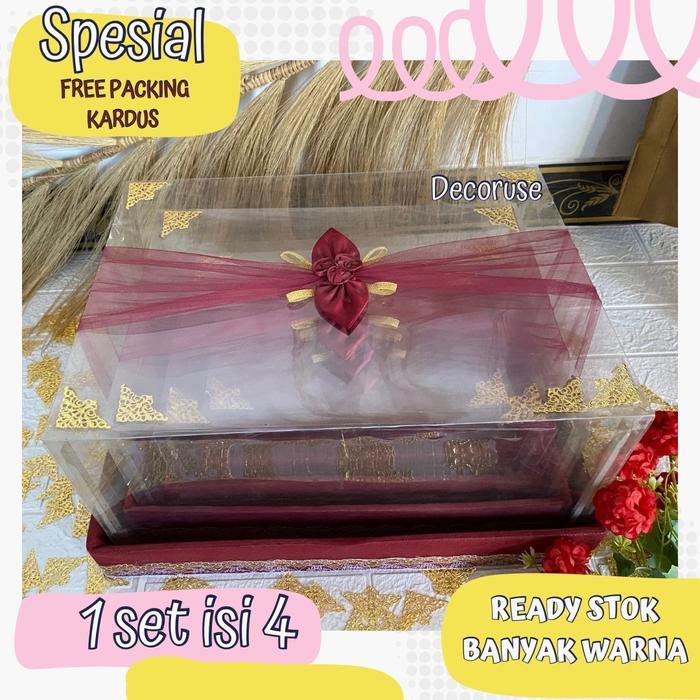 Box hantaran pernikahan 1 set isi 4 murah elegan kotak hantaran mewah