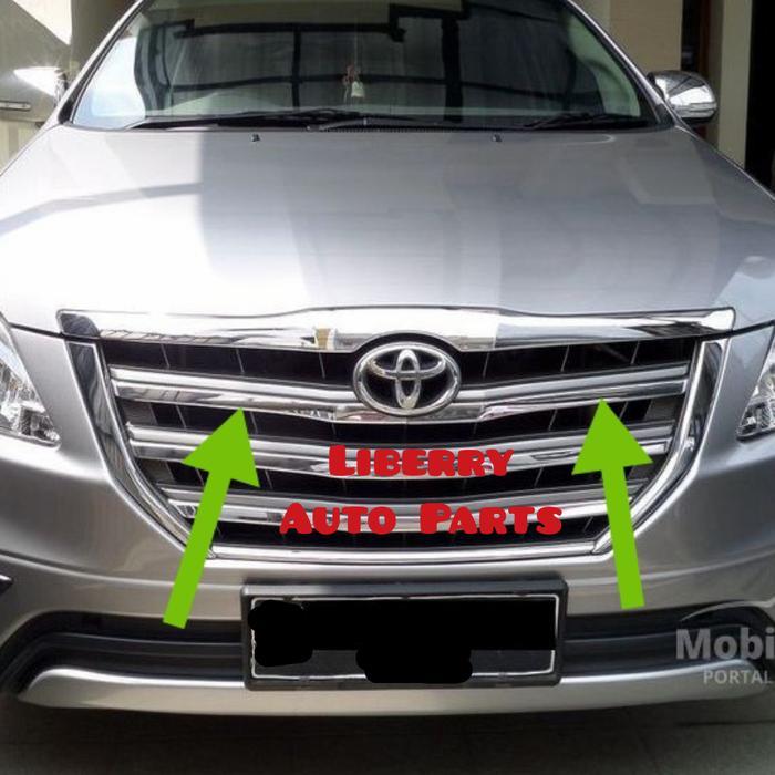 Terpopuler Lis / List / Grill Crome Depan Atas Samping Innova 2014-2015 Original Terlaris