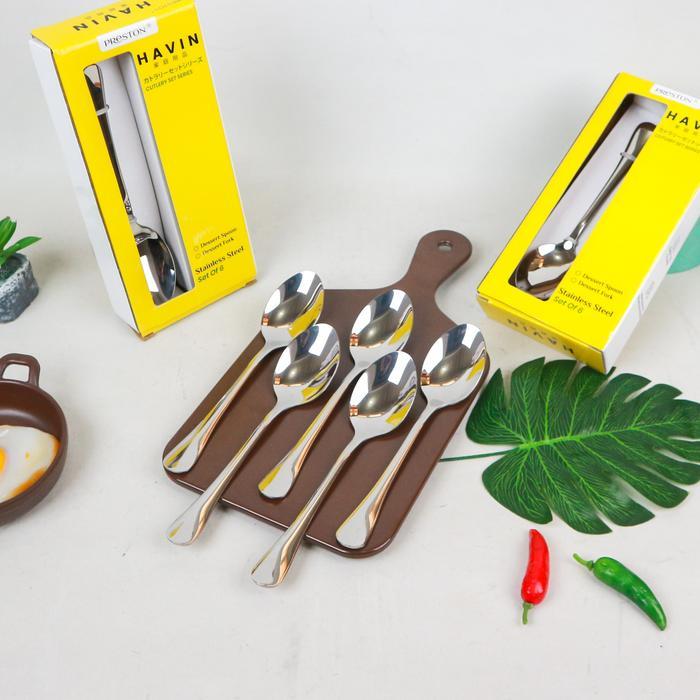 Preston Set Sendok Garpu Stainless Steel - Set Sendok Garpu Makan Di Jamin Tebal Premium -
