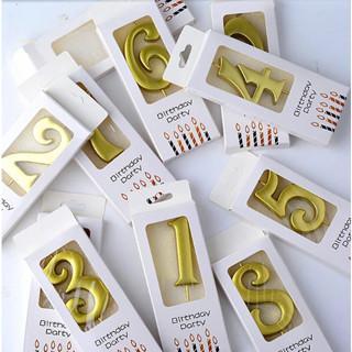 lilin angka gold lilin angka warna gold