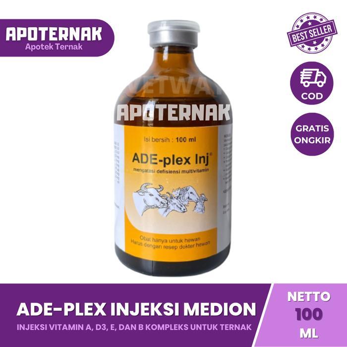 ADE PLEX INJ 100ML INJ - VITAMIN ADE TERNAK SAPI KAMBING DLL