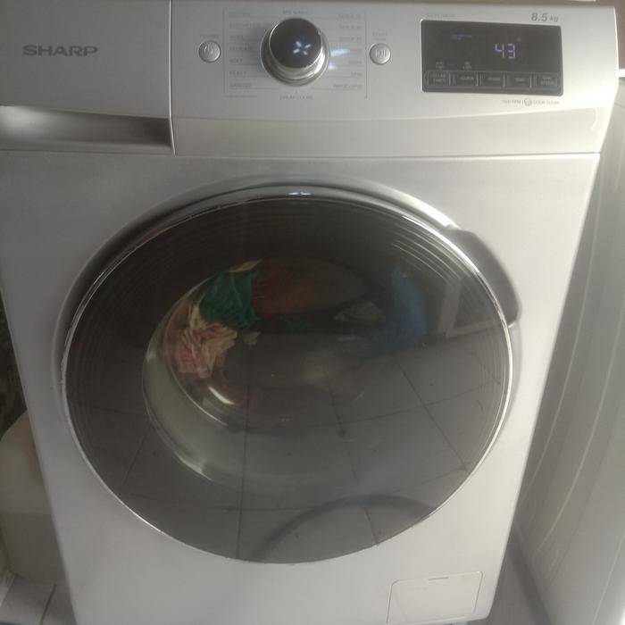 mesin cuci front loading Sharp 8,5kg