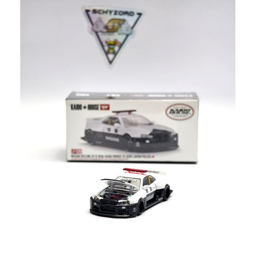 Mini GT x Kaido House Nissan Skyline GT-R R34 Kaido Works V2 Aero Police KHMG120