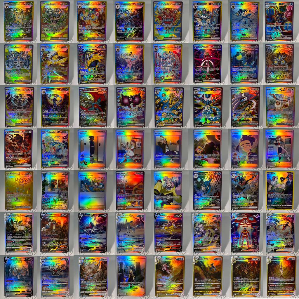 Prismatic Evolutions PKM Cards PTCG5-A GX Rainbow Umbreon Sylveon Leafeon ex Rare Collection Battle