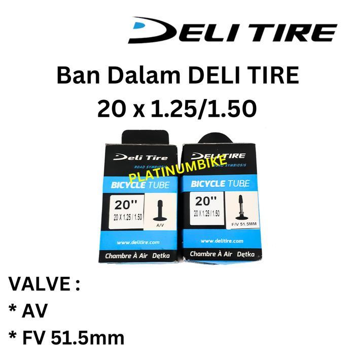 Ban Dalam DELI TIRE untuk Sepeda Ukuran 20 x 1.25/1.50