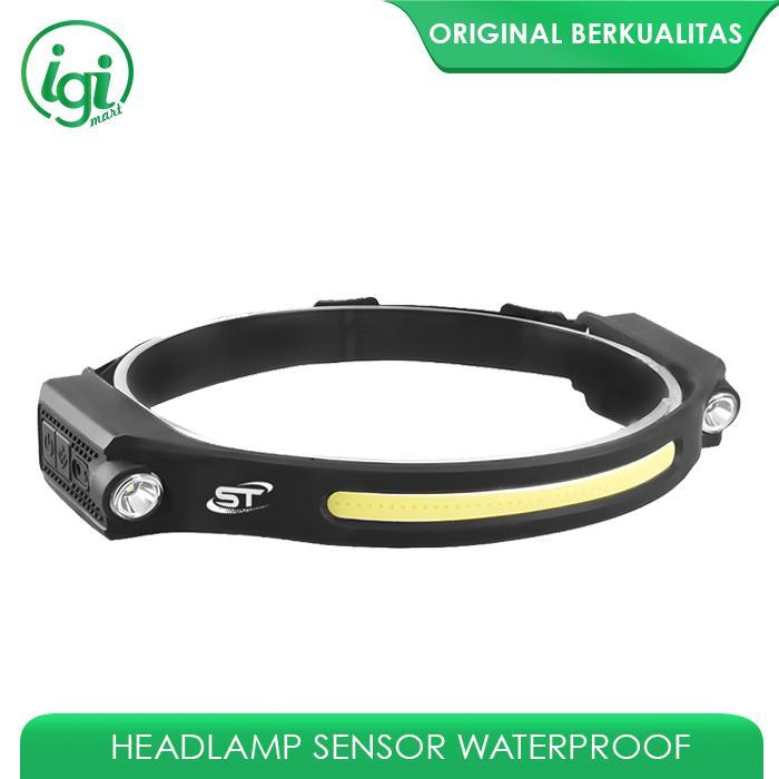 Eiger - HEADLAMP FLASHLIGHT LED SENSOR SENTER LAMPU KEPALA OUTDOOR WATERPROOF