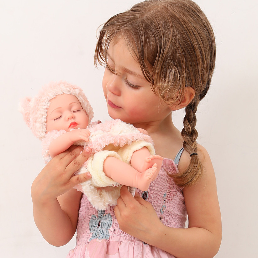 30cm Reborn Dolls Baby Reborn Toys Doll Waterproof Vinyl Bebe Doll Cute Mini Reborn Baby Doll For
