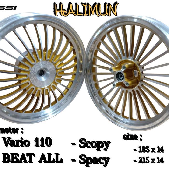Velg Racing Vrossi Halimun Honda Vario 110 , Beat , Scopy, Spacy, Genio Sepasang/velg racing Beat