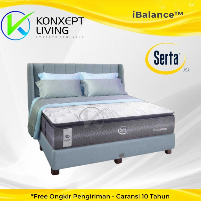 Serta Springbed ibalance Sandaran Kansas Lime Ukuran 120x200 Fullset