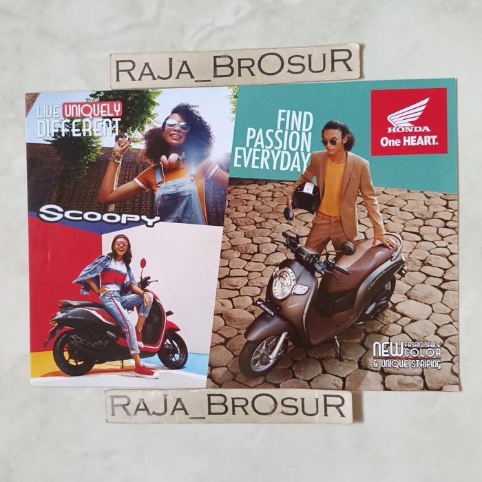 Poster Brosur Katalog Leaflet Honda Scoopy Pgm Fi Injeksi 2019