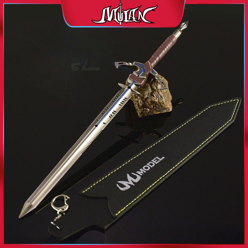 30 CM Arena Breakout Chinese Game Peripherals The Knight's Sword Model Collectible Desk Ornaments