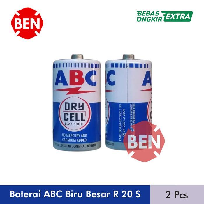 "New" Batu Baterai ABC Besar R20S R20 S / D Grosir Dus Pasang Murah Dry Cell