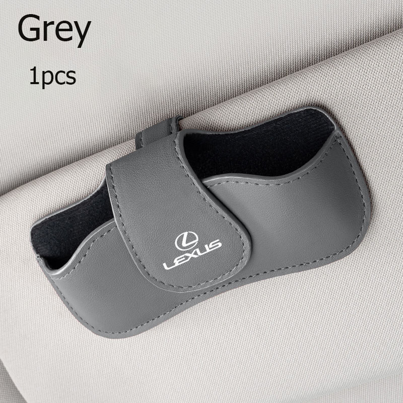 Car sun visor glasses bag leather wear-resistant sunglasses storage box for Lexus ES300 ES260 RX330