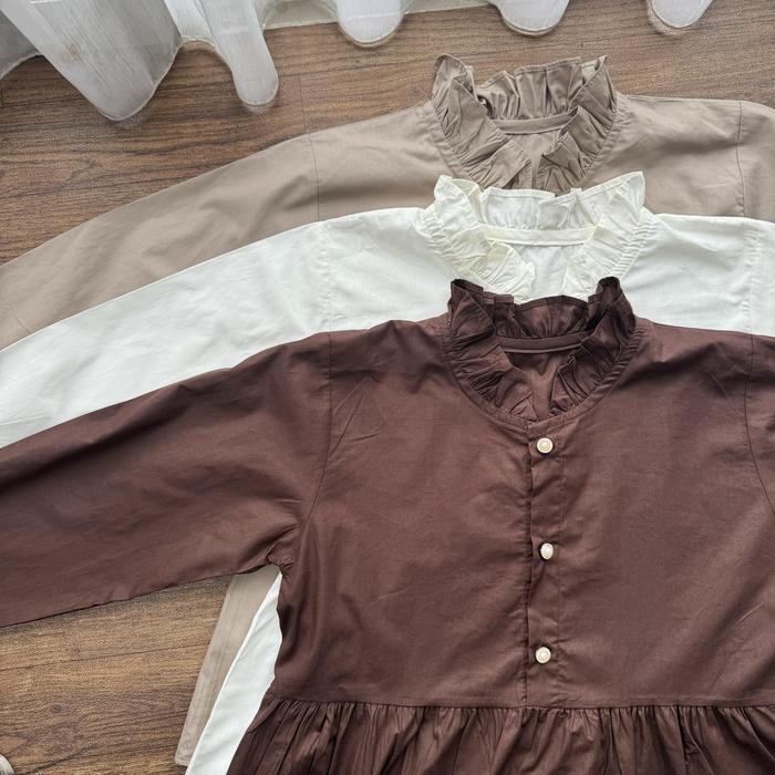 Savanna Blouse Wanita Blouse Poplin Atasan Wanita Kancing Gold Tbk