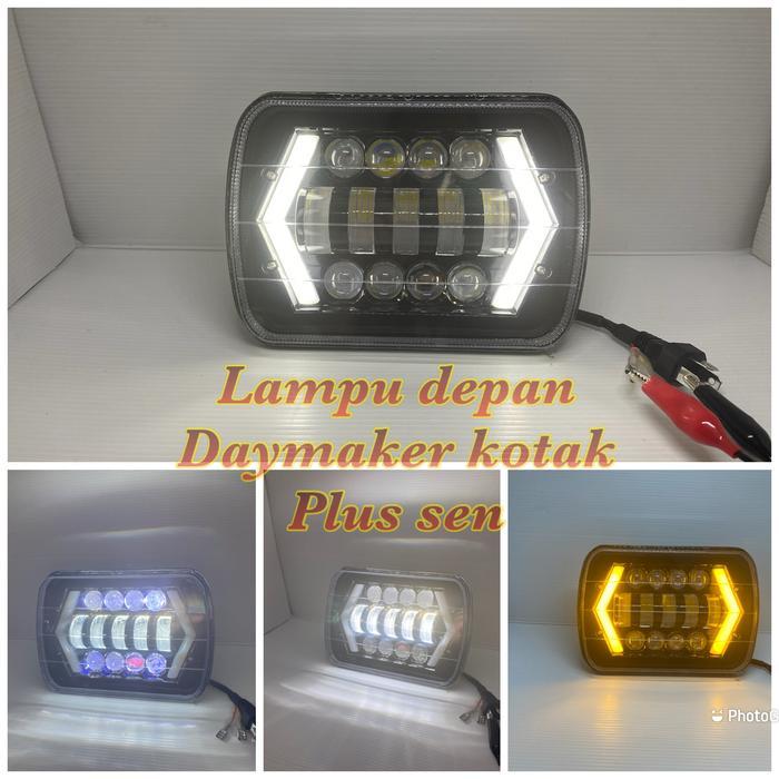 Ada Stok Lampu depan day Kotak 7 Inch kotak motor dan mobil