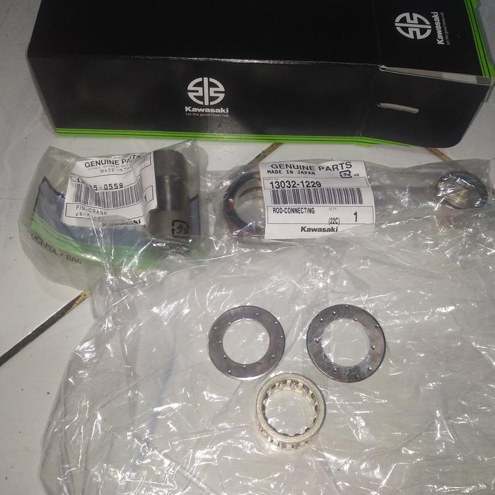 CONROD SETANG STANG SEHER SET PIN PEN 16 ZX150 NINJA150 RR OLD CBU ORI OK.