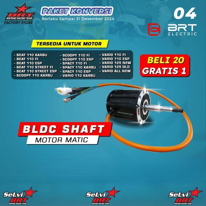 DINAMO BLDC BRT MOTOR MATIC 2KW 2000Watt 72VOLT KONVERSI MOTOR LISTRIK
