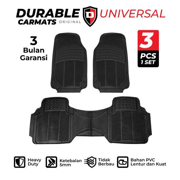 PROMO DURABLE KARPET MOBIL VW TAURAN 3PCS PVC UNIVERSAL - BEGIE