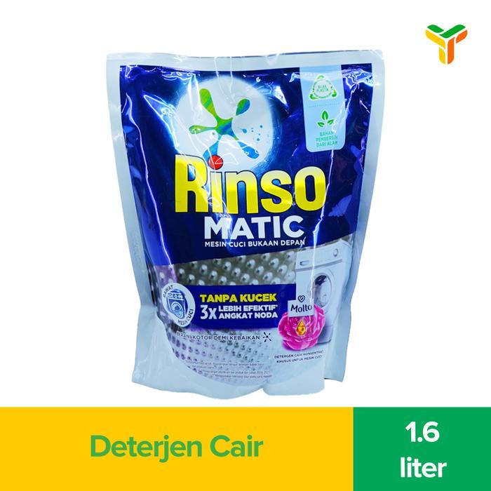 Rinso Matic Deterjen Cair Bukaan Depan 1.6 Liter Terlaris