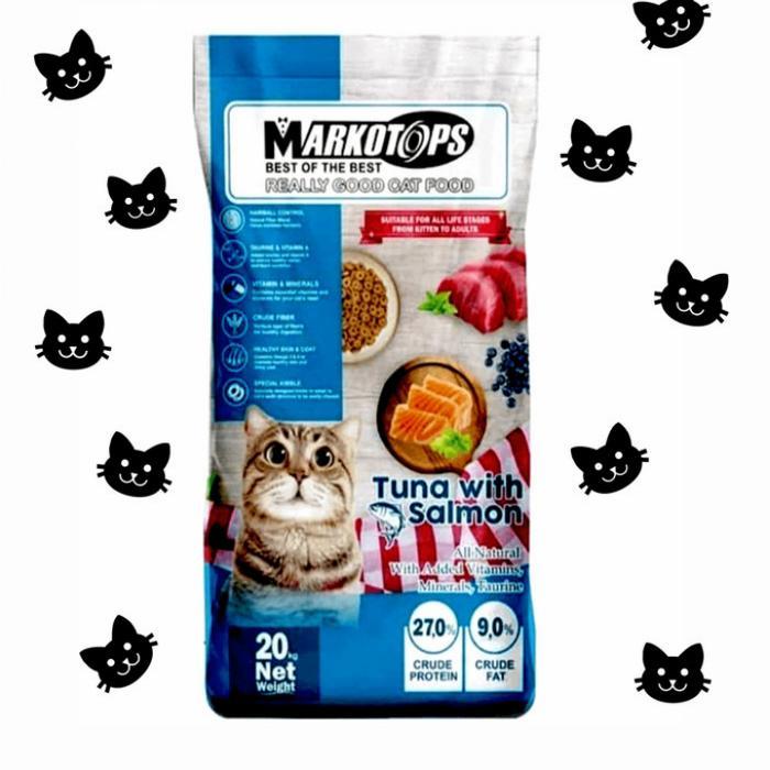 Markotops Cat food 20kg/Makanan Kucing Markotops/Markotops adult Gojek