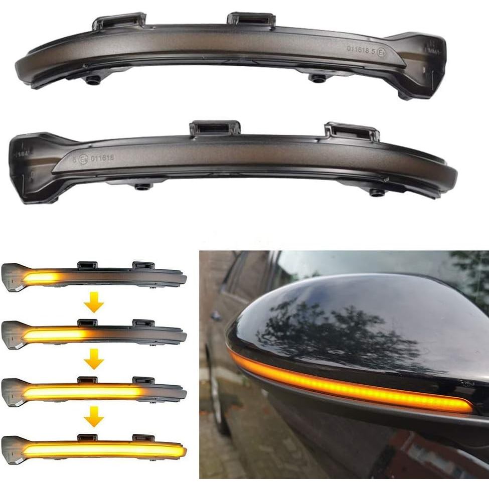 Dynamic Turn Signal Led Rearview Mirror Indicator Side Mirror Light For VW Golf 7 VII MK7.5 JETTA
