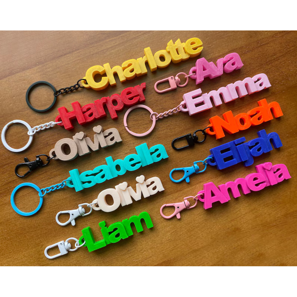 Custom Name Acrylic Keychain Personalized Backpack Lunch Box Tag Purse Birthday Party Wedding Pavor