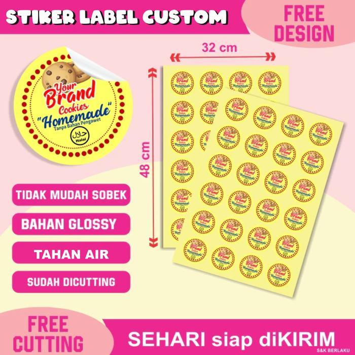 CUSTOM STIKER LABEL KROMO STIKER LABEL MAKANAN BUAT STICKER