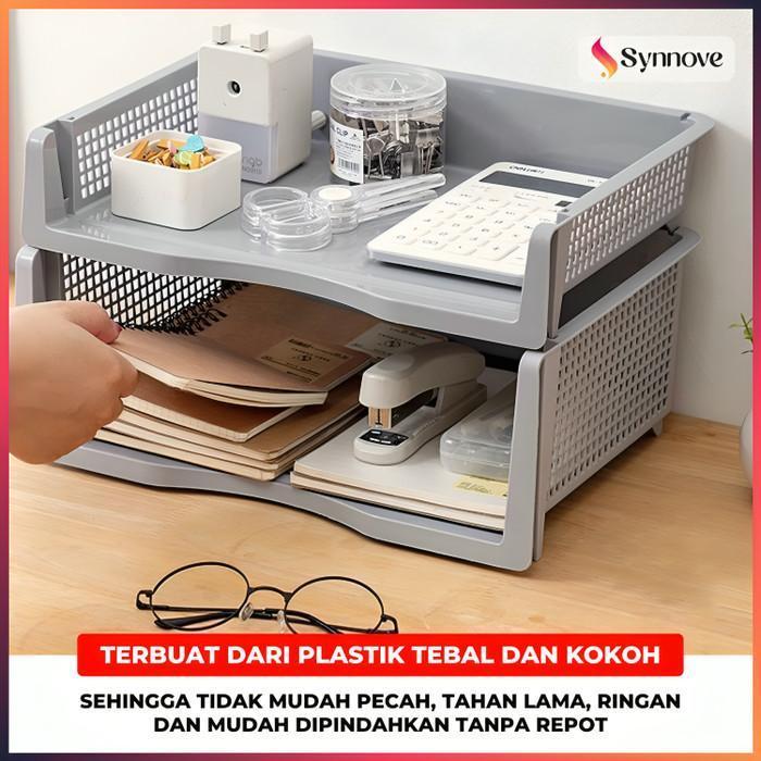 DOCUMENT TRAY DESK STORAGE RAK FILE DOKUMEN KANTOR RAK SUSUN DOKUMEN