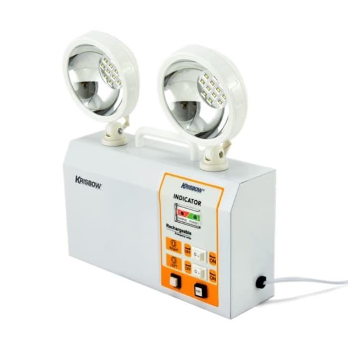 LAMPU EMERGENCY LED KRISBOW TWIN SPOT LAMPU DARURAT LED