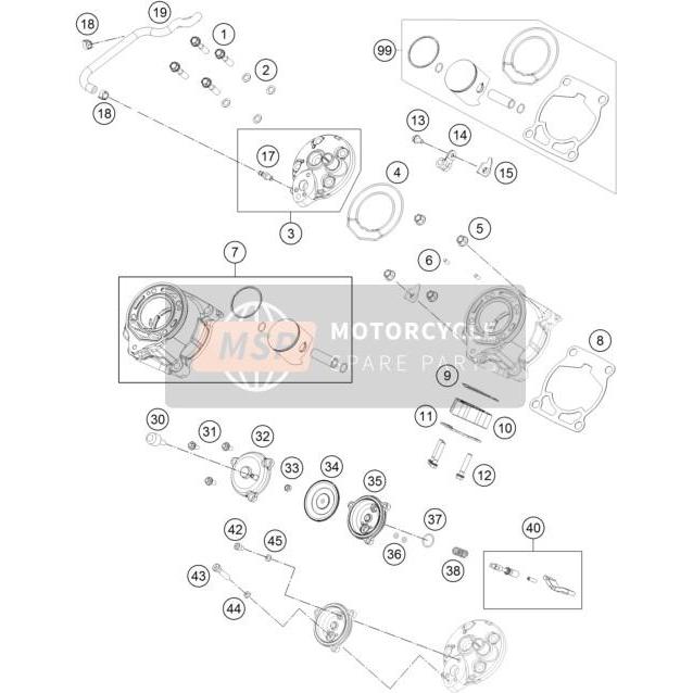 Oring Gasket Cylinder Head KTM 65 Sx