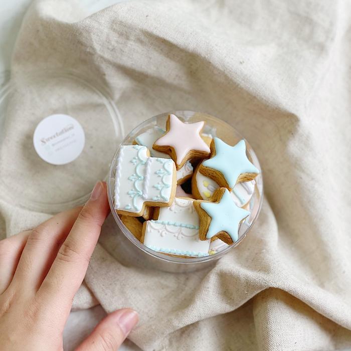 Mini Bites Cookies Decor Royal Icing (Birthday) / Kukis Kering