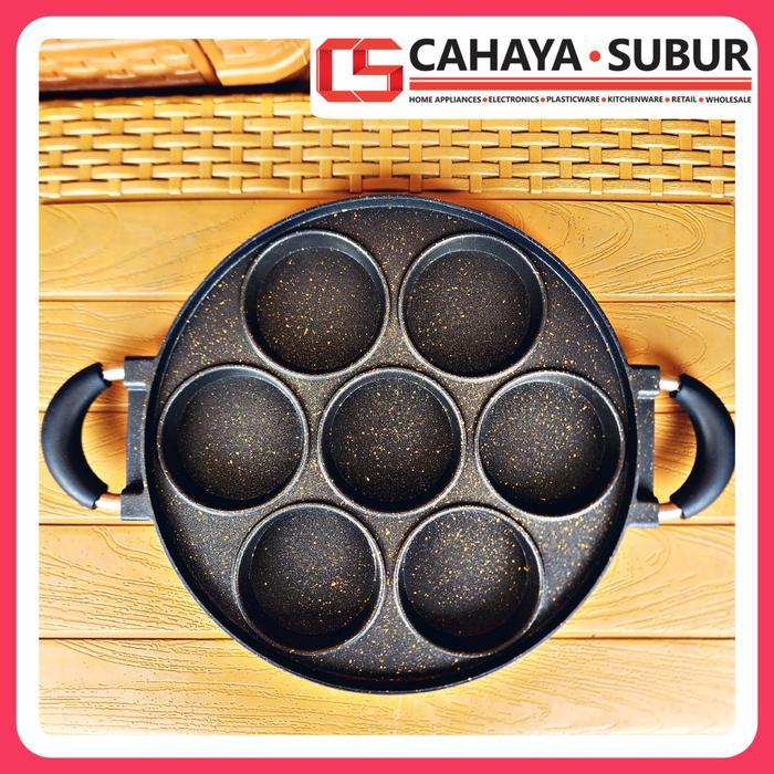 Cetakan Kue Martabak Mini Q2 7 Lubang Cake Pan Kue Lumpur Anti Lengket Kitchenware