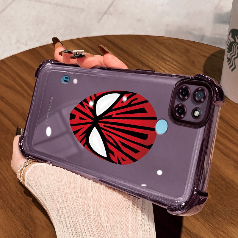 Casing Hp untuk Realme C21Y Realme C25Y C21 C15 Case Laba-laba pria Kasing mall inline Cesing Lens P