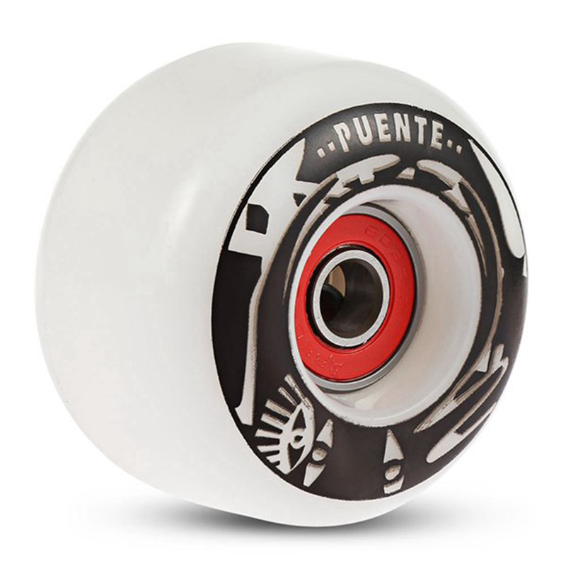 A08E-PUENTE 4Pcs Set Skateboard Wheels Durable PU Skate Wheels Longboard Cruiser Wheels For Ollie