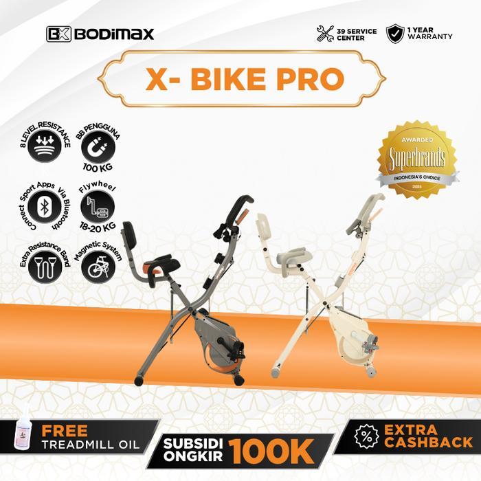 BODIMAX X-BIKE Pro Sepeda Statis /Alat Fitness/Sepeda Statis/Magnetic X-Bike
