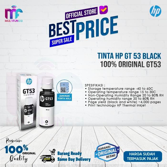 TINTA HP GT 53 BLACK - 100% ORIGINAL GT53