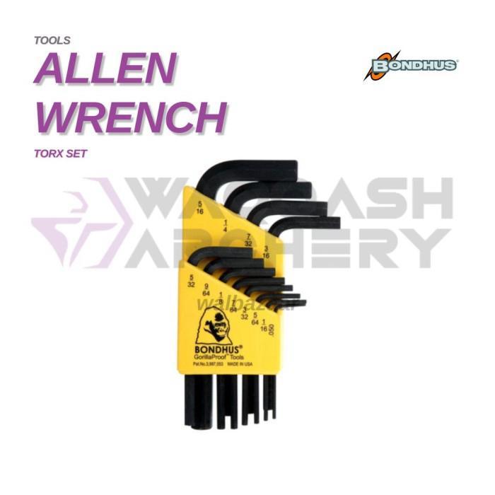 BONDHUS BOW WRENCH Allen Key Set L