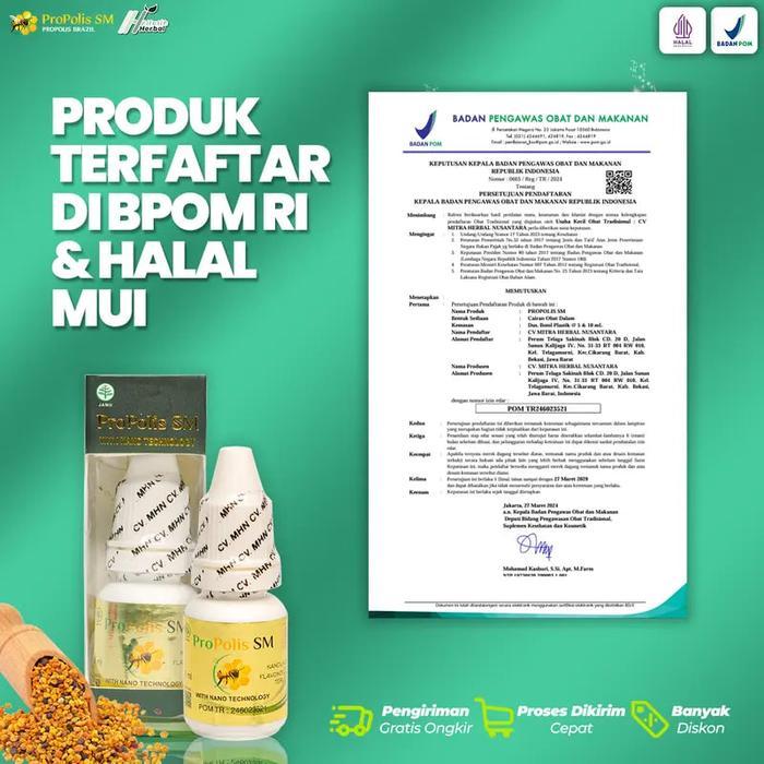 (COD) Propolis SM bantu Sinusitis Hidung Bau Busuk Hidung ingusan Meler Hidung mampet Hidung Ingusan