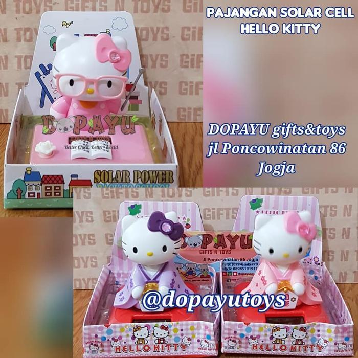Pajangan Solar Hello Kitty Kimono Kuning