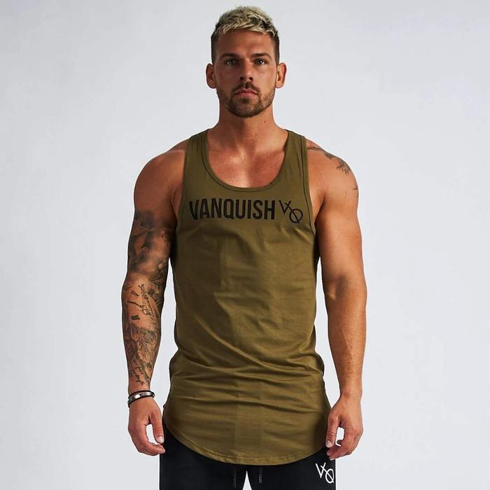 Tanktop Vanquish Singlet Pria Gym BX28