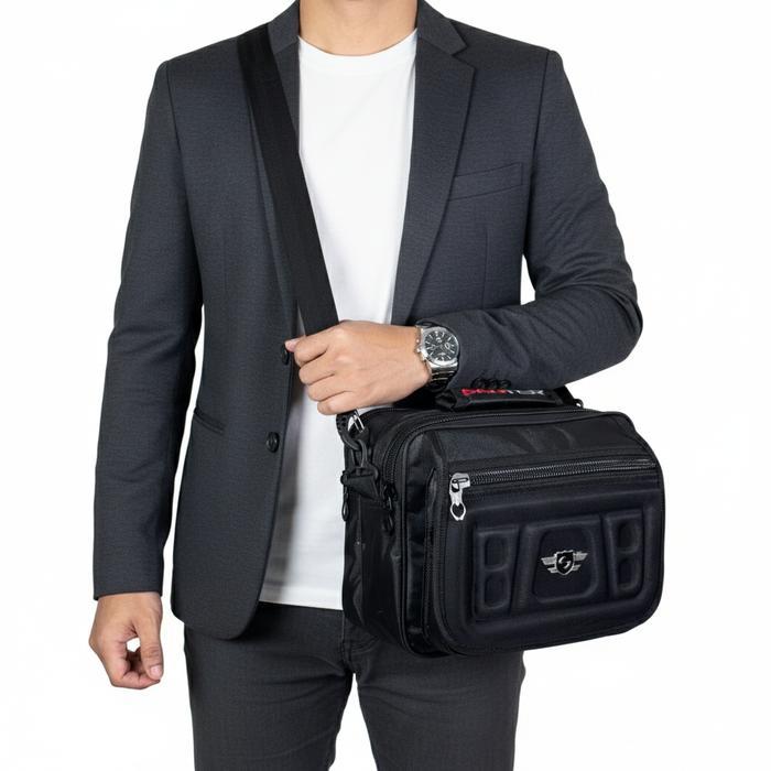 Kalibre Bag'S - Tas Selempang 2 Fungsi Merk Santer Tas Jinjing Tas Kantor Tas Selempang Pria &