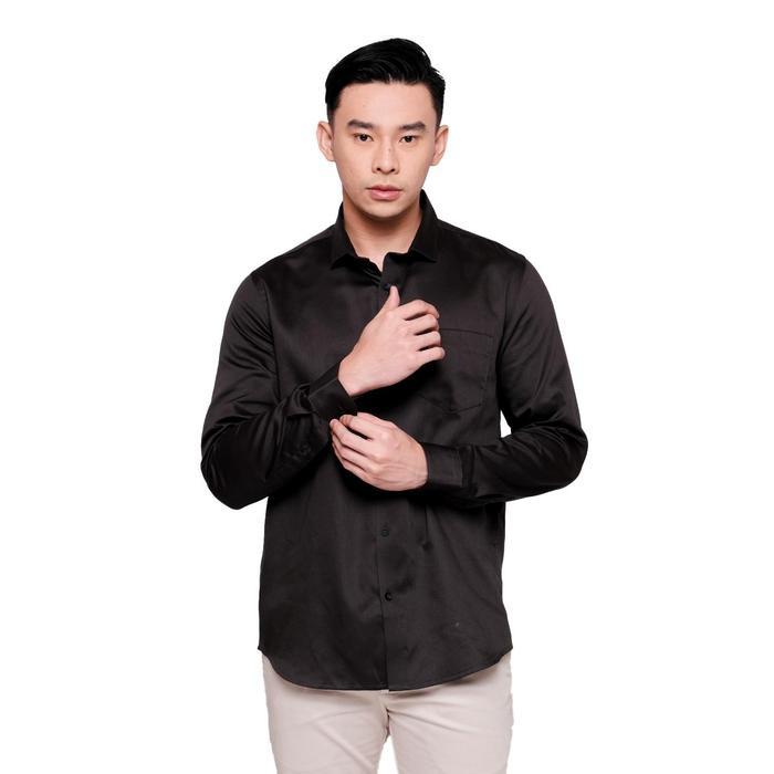 MOC Kemeja Lengan Panjang Pria FRANCIZ - GREY
