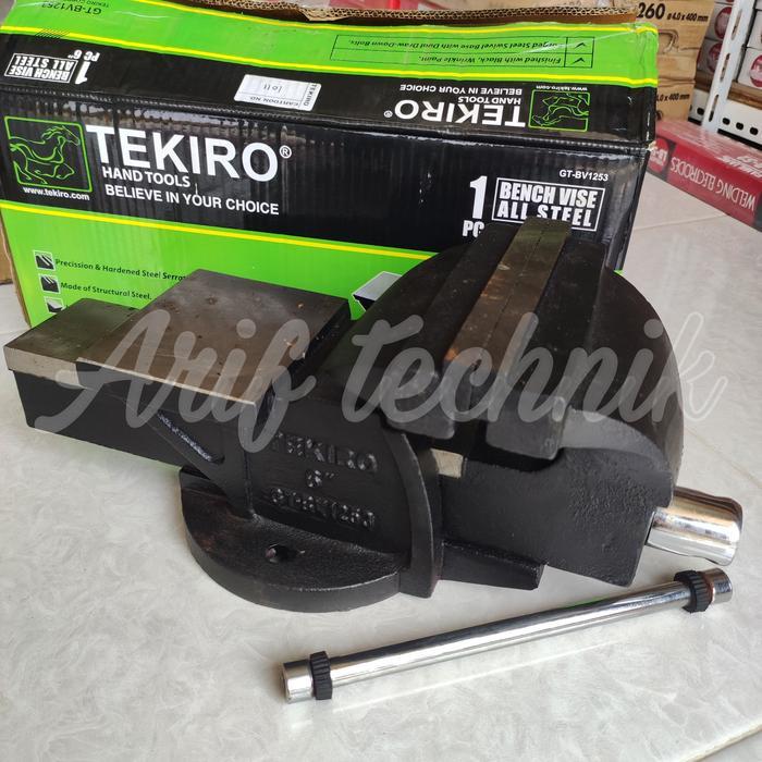 Ragum 6inch TEKIRO GT-BV1253 / Bench Vise 6 inch TEKIRO / Tanggem 6"