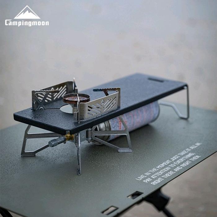 kompor Ultralight Campingmoon XD-3F dan XD-3NE Dilengkapi dengan Meja Lipat Campingmoon GT-36