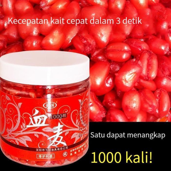 1000Pcs/Set Umpan Pelet Cacing Darah Umpan Ikan Mas Umpan Pancing Pelet Ikan Cacing Darah Merah