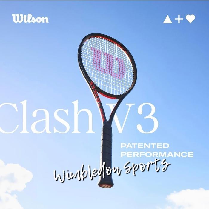 New 2025 Raket Tenis Wilson Clash 100Ul 265Gr V3 / Raket Wilson Clash 100Ul 3.0 Version / Clash 100