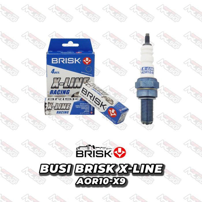 Busi Brisk Silver Xline Racing Nmax Pcx Aerox Gsx Cbr R15 Mt15 Adv Aor