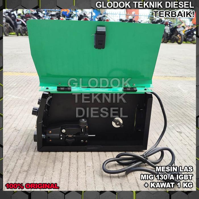 Pazto Mesin Las Mig 130 A Co2 Tanpa Gas Welding Migi Gasless Japan