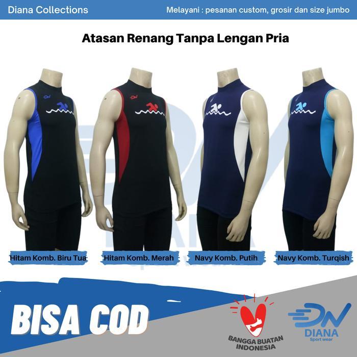 Speedo Cowfish - Baju Renang Pria Dewasa Atasan Renang Tanpa Lengan Renang Bigsize
